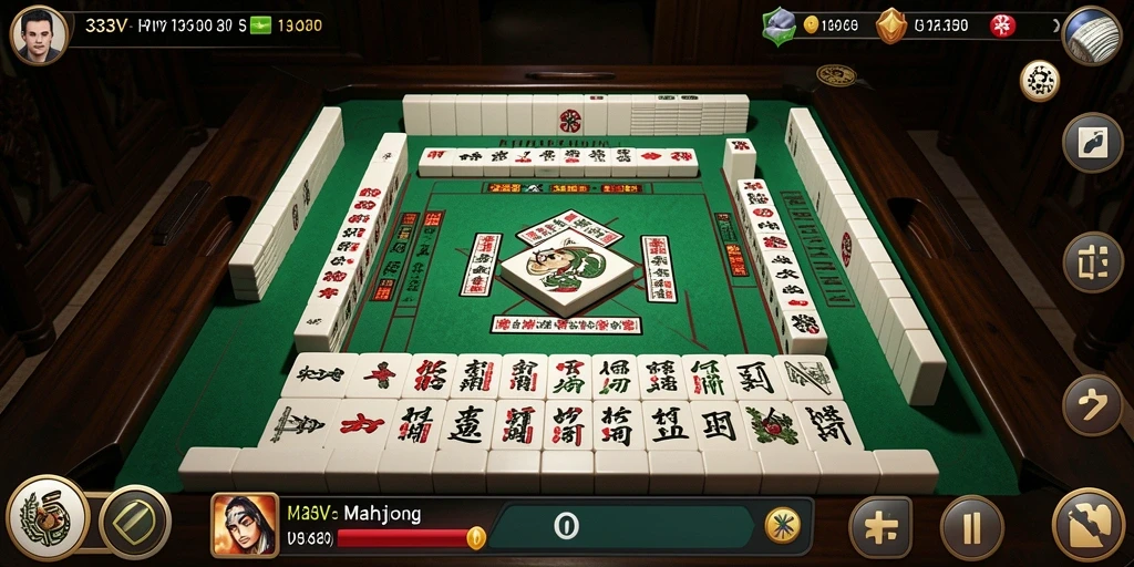 Tampilan gameplay Mahjong yang menarik di 333V.