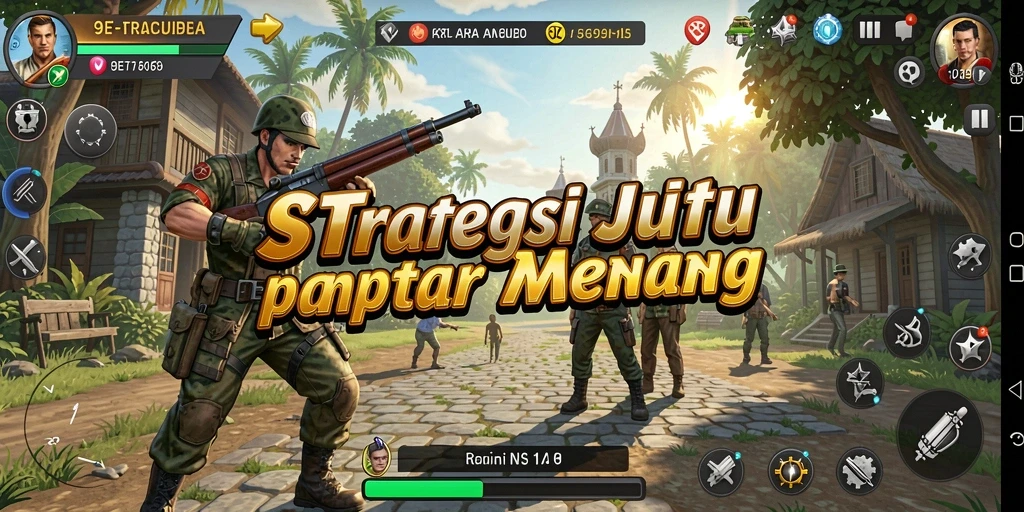 Tangkapan layar gameplay <strong>9ET</strong> yang menunjukkan skenario pertempuran strategi.