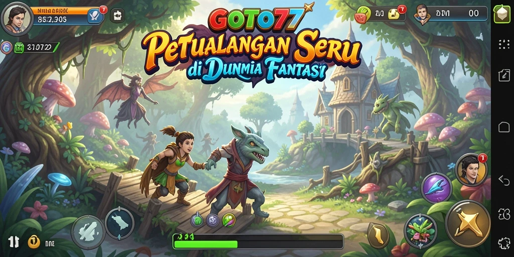 Tampilan antarmuka permainan GOTO77 yang penuh warna dan menarik.