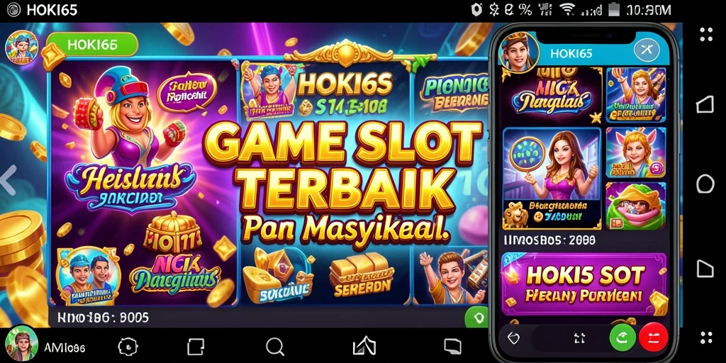 Tampilan gameplay HOKI65 dengan slot yang menawan dan beragam tema.