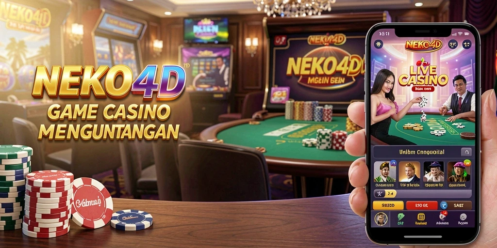 Tampilan gameplay Live Casino yang menarik dan interaktif di NEKO4D.
