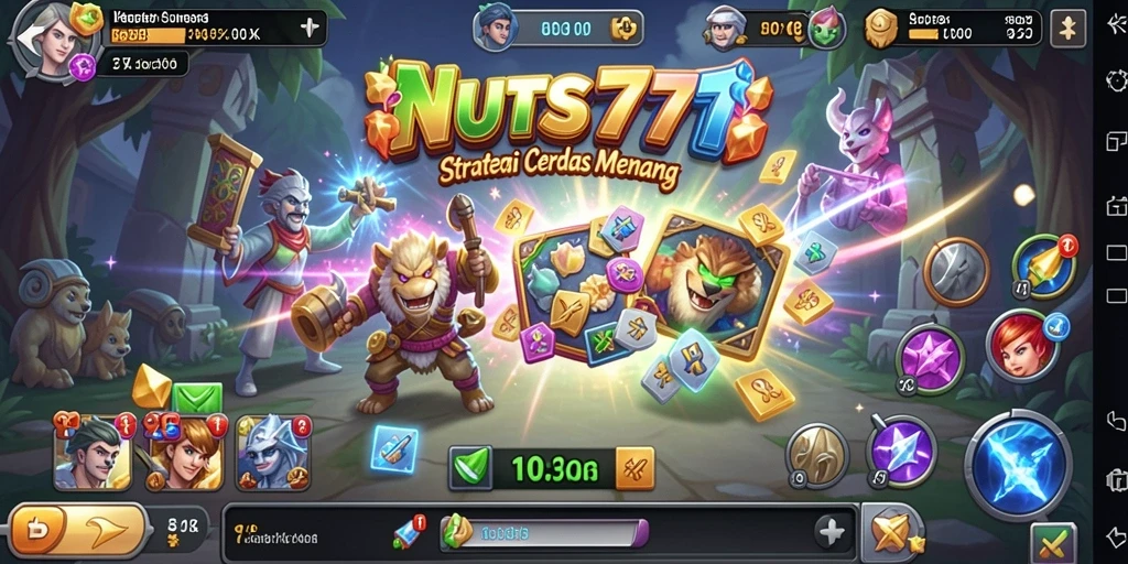 Tampilan gameplay NUTS777 yang menegangkan dan strategis.