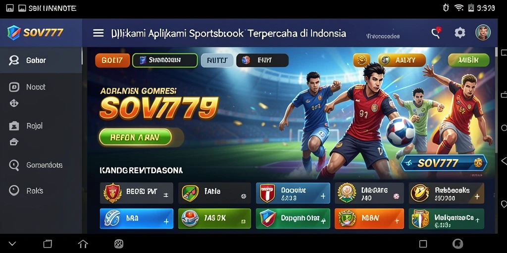 Tampilan menarik dari gameplay SOV777 Sportsbook.