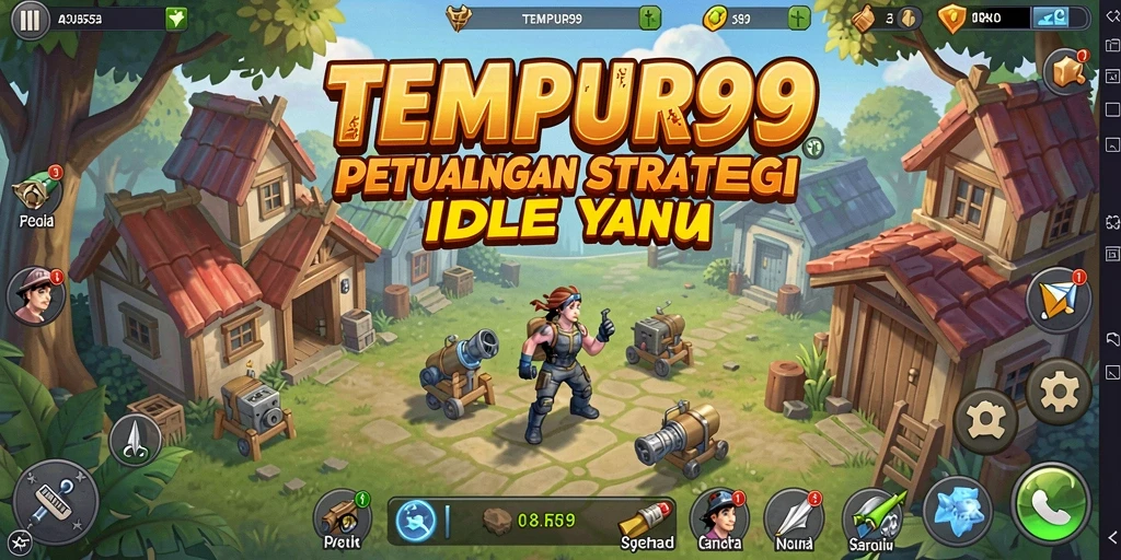 Tangkapan layar TEMPUR99 menampilkan aksi seru gameplay Idle.
