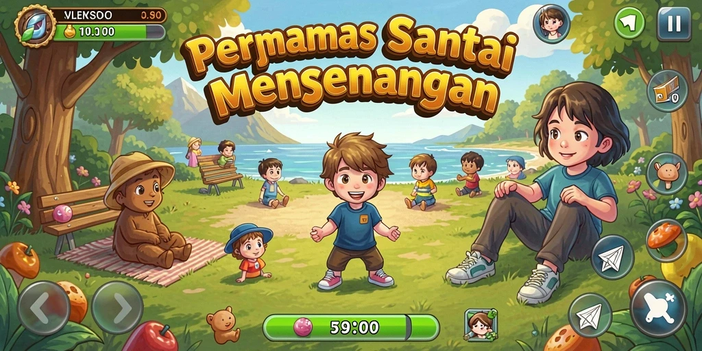 Tampilan gameplay V21 yang menarik dan interaktif.