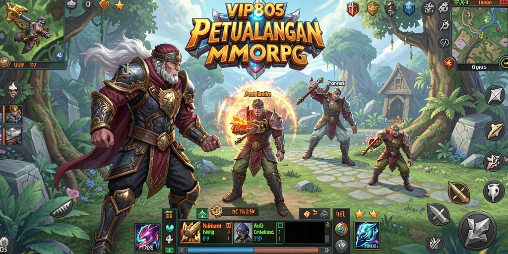 Gameplay seru dan interaksi sosial dalam VIP805 MMORPG.